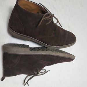 G H Bass & Company Men Pearce Dark Brown Leather Chukka Boots Size 12D